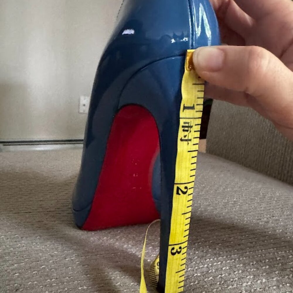 Christian Louboutin Women EU 39 US 8.5 size Blue Shoes Heels Pumps - Picture 16 of 16